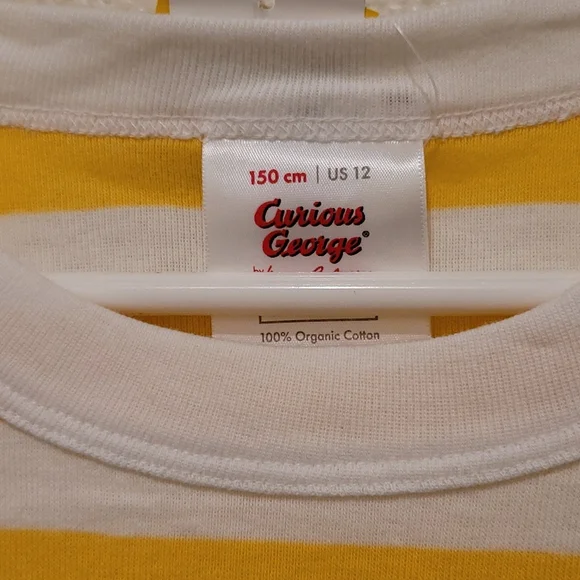 NWT Hanna Andersson Curious George Story Time Long John Pajama Set. - Picture 5 of 11